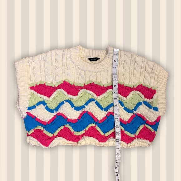 Nisan cropped sleeveless sweater vest top - Picture 4 of 6